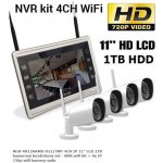 RGB.vision RGB-4H12AAW0-D12/JWT 4CH IP 11″ LCD 1TB kamerový bezdrátový set – NVR wifi kit + 4x IP 720p wifi kamery sada