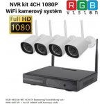 RGB.vision RGB-4H23A-WT 4CH IP kamerový bezdrátový set – NVR wifi kit + 4x IP 1080P wifi kamery sada