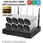 RGB.vision RGB-8H32A-WT 8CH IP 1TB kamerový bezdrátový set – NVR wifi kit + 8x IP 1080p wifi kamery sada