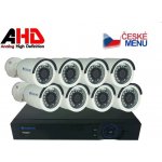 Securia Pro AHD8CHV1-W AHD DVR + 8 analogové kamery – bílá