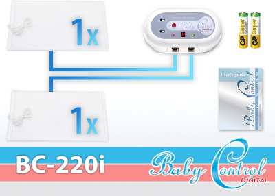 Baby Control Digital monitor dechu BC 220i pro dvojčata