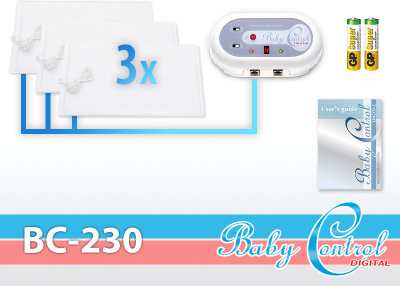Baby Control Monitor dechu Digital BC 230 s třemi senzorovými podložkami
