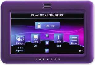 PARADOX TM50 – fialová | barevná grafická dotyková klávesnice