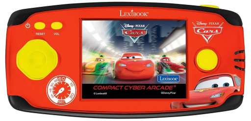 LEXIBOOK LCD herní konzole, 150 her Auta