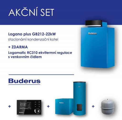 BUDERUS GB212 22kW+RC310+BSS5+RA KS+ 35l