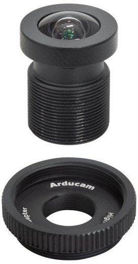 Arducam 3,56mm f/2.5 S s C/CS adaptérem Arducam