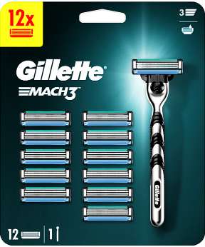 Gillette Mach3 + 12 ks hlavic
