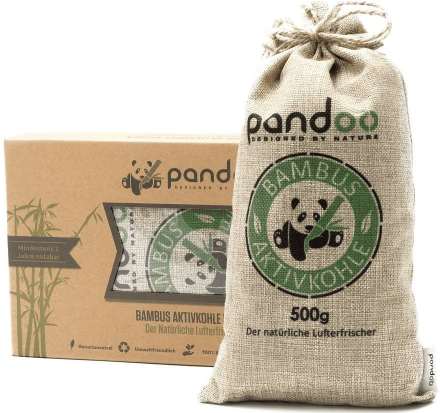 PANDOO Přírodní bambusový čistič s aktivním uhlím 1x 500 g