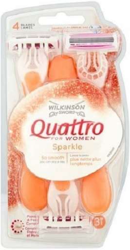 Wilkinson Sword Quattro for Women Sparkle 3 ks