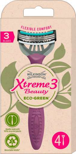 Wilkinson Sword Xtreme 3 Beauty Eco Green 4 ks